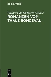 Book cover of Romanzen vom Thale Ronceval by Friedrich de La Motte Fouqué
