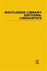 Book cover of Routledge Library Editions: Linguistics Mini-set A General Linguistics by Unknown