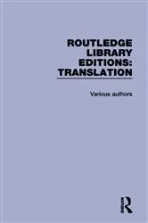 Book cover of Routledge Library Editions: Translation by Various Authors