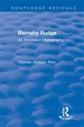 Book cover of Routledge Revivals: Barnaby Rudge (1987 ) by Thomas Jackson Rice