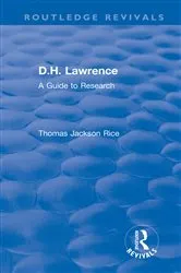 Book cover of Routledge Revivals: D.H. Lawrence (1983) by Thomas Jackson Rice