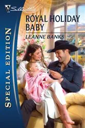 Book cover of Royal Holiday Baby by Leanne Banks