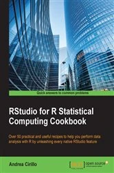 Book cover of RStudio for R Statistical Computing Cookbook by Andrea Cirillo