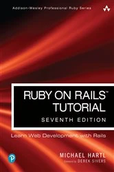Book cover of Ruby on Rails Tutorial (7th ed.) by Michael Hartl