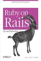 Book cover of Ruby on Rails: Up and Running by Bruce Tate