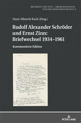 Book cover of Rudolf Alexander Schroeder und Ernst Zinn: Briefwechsel 1934–1961 by Hans-Albrecht Koch