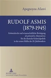Book cover of Rudolf Asmis (1879-1945) by Benjamin A. Afanvi