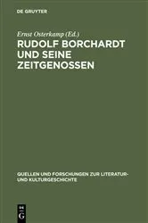 Book cover of Rudolf Borchardt und seine Zeitgenossen by Ernst Osterkamp