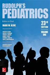Book cover of Rudolph's Pediatrics, 23rd Edition (23rd ed.) by Mark W. Kline