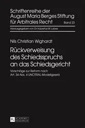 Book cover of Rueckverweisung des Schiedsspruchs an das Schiedsgericht by Unknown