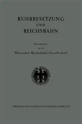 Book cover of Ruhrbesetzung und Reichsbahn by Kenneth A. Loparo
