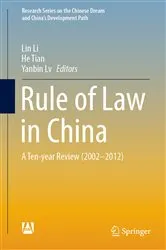 Book cover of Rule of Law in China by Lin Li