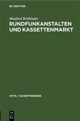 Book cover of Rundfunkanstalten und Kassettenmarkt by Manfred Rehbinder