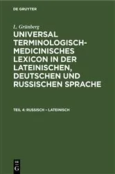 Book cover of Russisch – Lateinisch by L. Grünberg