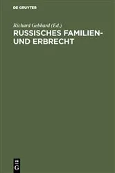 Book cover of Russisches Familien- und Erbrecht by Unknown