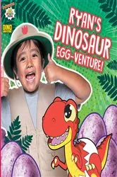 Book cover of Ryan's Dinosaur Egg-venture! by Ryan Kaji