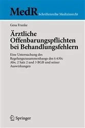Book cover of Ärztliche Offenbarungspflichten bei Behandlungsfehlern by Unknown