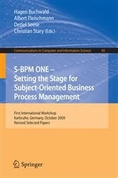 Book cover of S-BPM ONE: Setting the Stage for Subject-Oriented Business Process Management by Hagen Buchwald