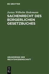 Book cover of Sachenrecht des Bürgerlichen Gesetzbuches by Unknown