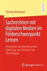 Book cover of Sachrechnen mit digitalen Medien im Förderschwerpunkt Lernen by Christina Bierbrauer