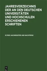 Book cover of Sachregister und Nachträge by Unknown