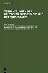 Book cover of Sachregister zu den Verhandlungen des Deutschen Bundestages 10. Wahlperiode (1983–1987) und zu den Verhandlungen des Bundesrates (1983–1986) by Susanne Bauder