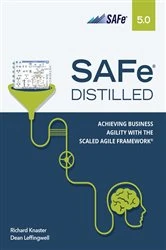 Book cover of SAFe 5.0 Distilled by Richard Knaster