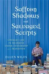 Book cover of Saffron Shadows and Salvaged Scripts by Ellen Wiles