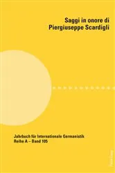 Book cover of Saggi in onore di Piergiuseppe Scardigli by Hans-Gert Roloff