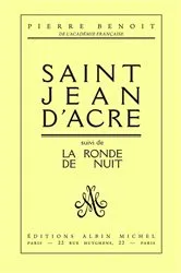 Book cover of Saint-Jean d'Acre suivi de La Ronde de nuit by Unknown