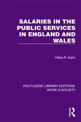 Book cover of Salaries in the Public Services in England and Wales by Hilda R. Kahn