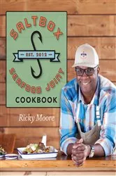 Book cover of Saltbox Seafood Joint Cookbook by Ricky Moore