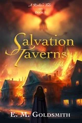 Book cover of Salvation Taverns by E.M. Goldsmith