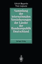 Book cover of Sammlung der internationalen Vereinbarungen der Länder der Bundesrepublik Deutschland by Ulrich Beyerlin