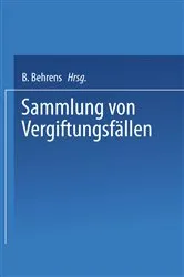 Book cover of Sammlung von vergiftungsfällen by Wieland Fühner