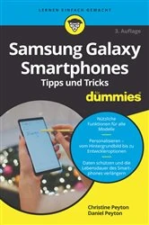 Book cover of Samsung Galaxy Smartphones Tipps und Tricks für Dummies (3rd ed.) by Christine Peyton