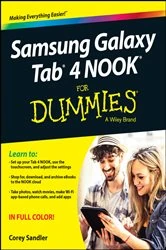 Book cover of Samsung Galaxy Tab 4 NOOK For Dummies by Corey Sandler