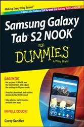 Book cover of Samsung Galaxy Tab S2 NOOK For Dummies by Corey Sandler
