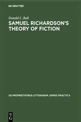 Book cover of Samuel Richardson’s theory of fiction by Unknown