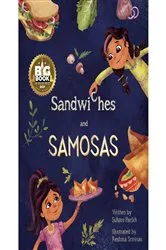 Book cover of Sandwiches and Samosas by Reshma Srinivas