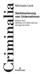 Book cover of Sanktionierung von Unternehmen by Klaus Volk