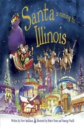 Book cover of Santa Is Coming to Illinois by Steve Smallman