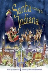 Book cover of Santa Is Coming to Indiana by Steve Smallman