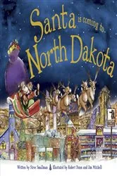 Book cover of Santa Is Coming to North Dakota by Steve Smallman