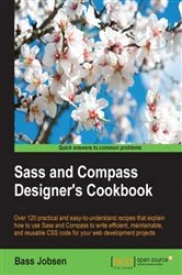Book cover of Sass and Compass Designer's Cookbook by Bass Jobsen