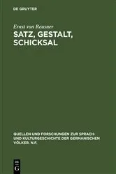 Book cover of Satz, Gestalt, Schicksal by Unknown