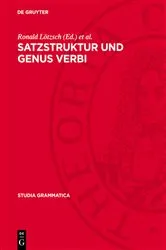 Book cover of Satzstruktur und Genus verbi by Ronald Lötzsch