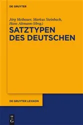 Book cover of Satztypen des Deutschen by Unknown
