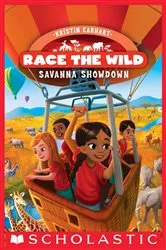 Book cover of Savanna Showdown (Race the Wild #4) by Kristin Earhart