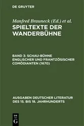 Book cover of Schau-Bühne englischer und frantzösischer Comödianten (1670) by Manfred Brauneck